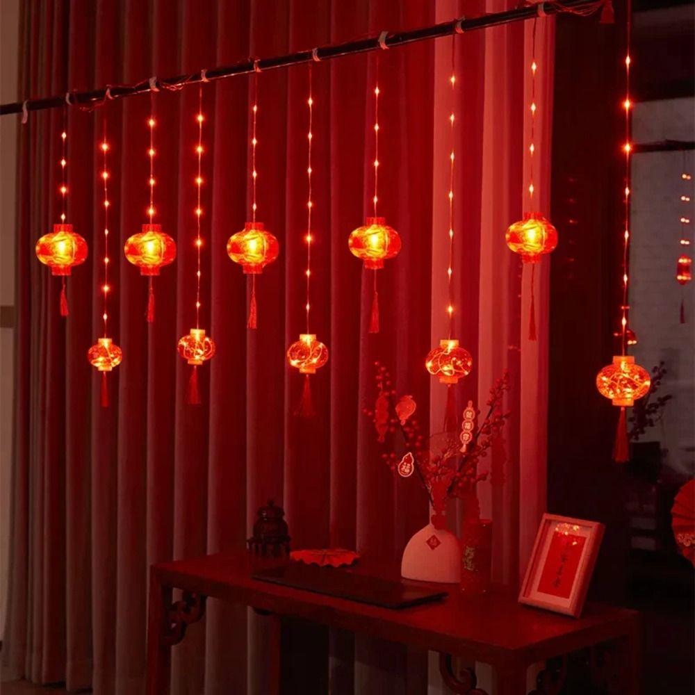 Фонари Весеннего Фестиваля Светодиодные Огни Китайские Праздничные Сказочные Огни Китайские Новогодние Огни Макета