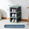Transparent Plastic Foldable Shoe Storage Box - No-Installation Dustproof Shoe Cabinet & Movable Rack.