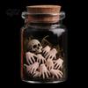 Halloween Party Supplies Mini Crawling Hand Ornaments, Realistic Palm Decor Props, Spooky Ornaments Small Scene for Haunted House Micro Landscape Vase