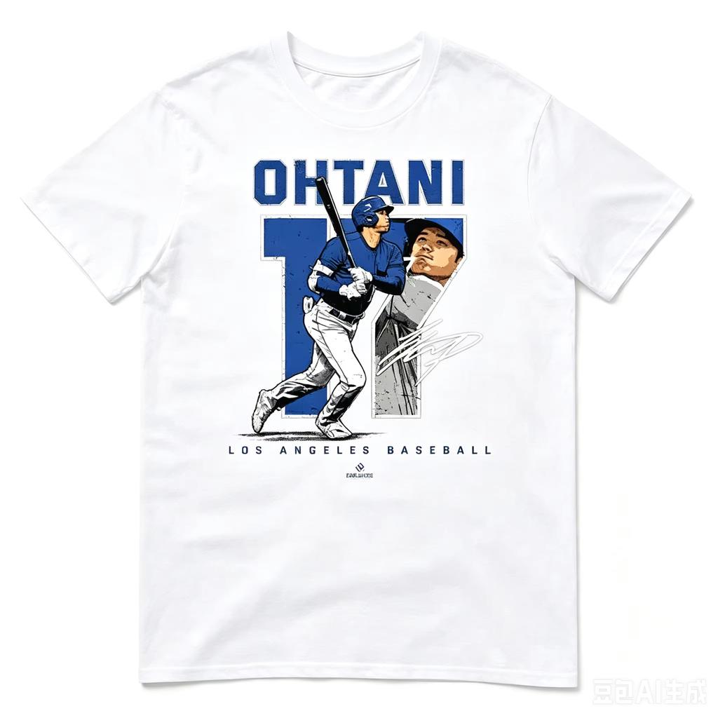 2026 Shohei Ohtani Cotton New TShirt Baseball Star High Street Tshirt Breathable Top Adult Crew Neck Casual Tees Streetwear