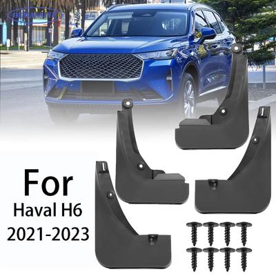 4 шт. Для Haval H6 MK3 Брызговики Грязезащитные Щитки Крыла Брызговики Грязезащитные Щитки Передние Задние Автомобильные Аксессуары
