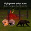 Солнечный стробоскопический сигнальный свет Уличный водонепроницаемый Солнечная сирена Охранный свет 3 уровня регулируемой громкости с пультом дистанционного управления для фермы Ya