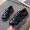 Kids Leather Shoe Fashion British Style Boys Causal Black Performance Shoes Versatile Non-slip Children's School Formal Shoes