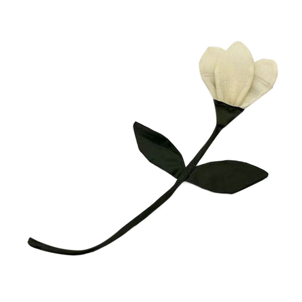 Мода Ткань Ткань Воротник Цветок DIY Шитье Кружево Цветок Тюльпан Броши Ручной работы Лацканные значки