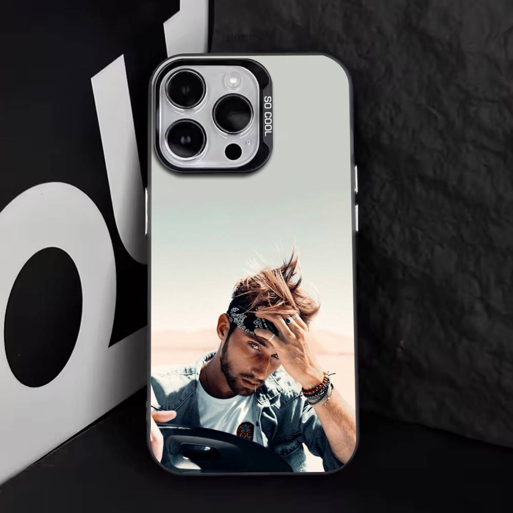 Sam Kolder Чехол для телефона для iPhone 17,16,15,14,13,12,11 Plus,Pro Max,XS,Красочный Серебристо-Черный Чехол
