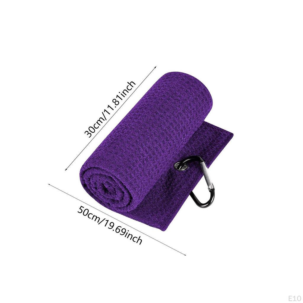 Сумка для полотенец для гольфа, маленькая, с карабином, мягкая, быстросохнущая, впитывающая воду