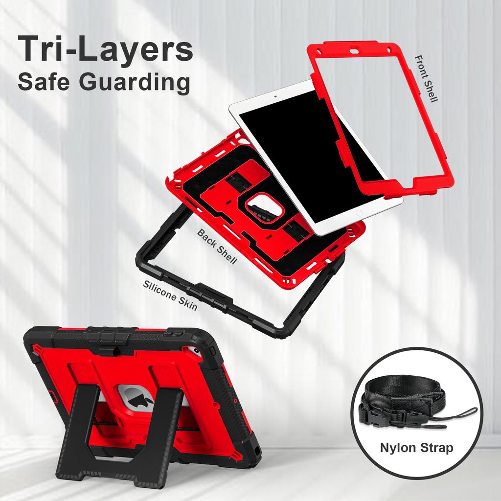 Tablet Protective Case C5 Models Are Suitable for iPad 10.2Inch 7Th 8Th 9Th (//) with Stand 10 Colors Available
