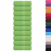 VidaXL Serviettes de toilette 10 pièces FROGN Vert pomme 30 x 30 cm 100 % coton 137018