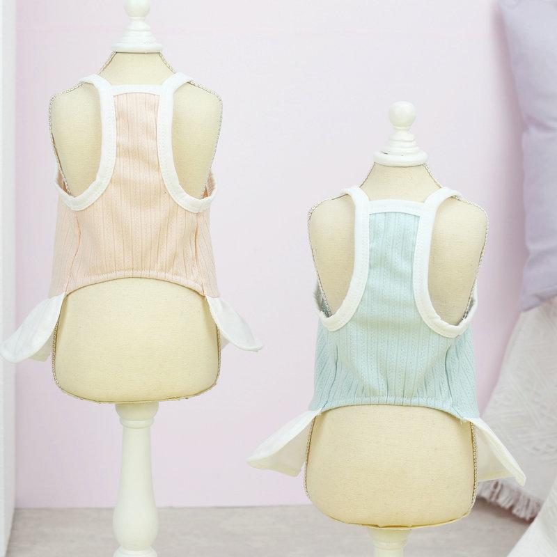 Новинка 2024 года, одежда для собак, необычная юбка с лямкой на пуговицах, весенне-летняя одежда для щенков, одежда для маленьких и средних собак