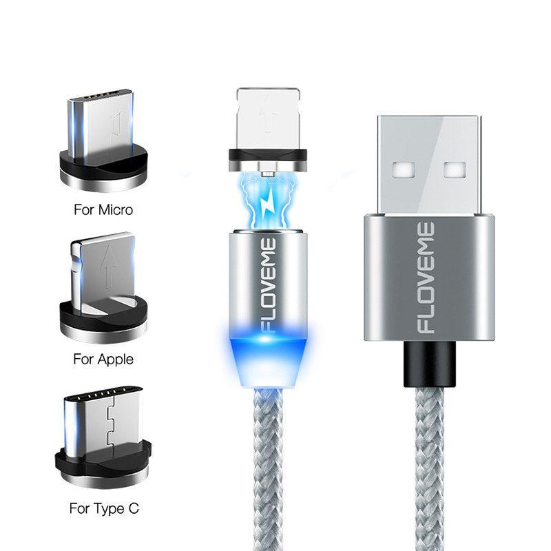 Плетеный магнитный зарядный кабель Lightningusb для iPhone Typec