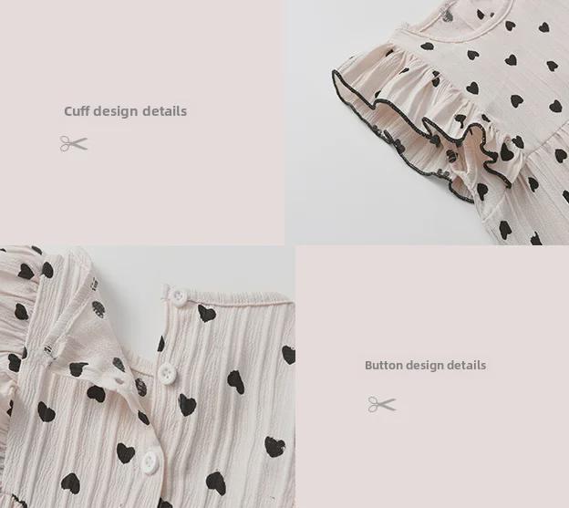 Летний комбинезон с капюшоном для новорожденной девочки - комбинезон принцессы для прогулок