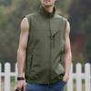 Men's Windproof Lightweight Golf Vest Outerwear With Pockets, Softshell Sleeveless Jacket For Running Hiking Sports