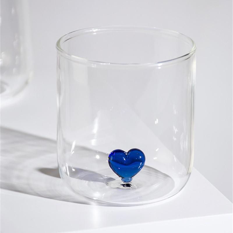 Творческая чашка в форме сердца для пары, стеклянная кружка для кофе, чашки для чая, завтрак, чашка для молока, сока, милый подарок для влюбленных