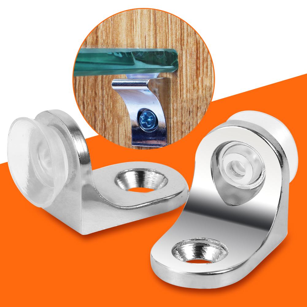 10 шт. держатель полки с круглыми углами из цинкового сплава, присоска для стеклянной деревянной доски