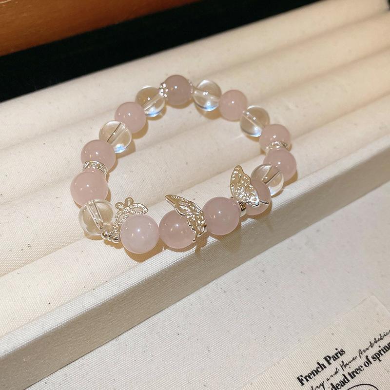 Natural Stone Bracelets Sweet Dopamine Pearl Baroque Bracelets Simple Collarbone Chain Fashionable Temperament Accessory