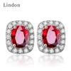 Lindon Vintage Jewellery Zircon Stud Earring for Female Wedding Gifts