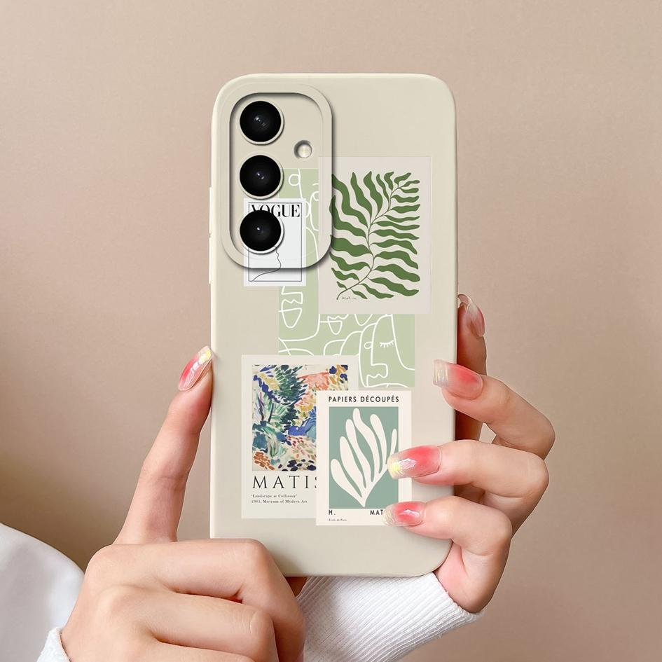 Чехол для Samsung A56 A16 A26 S25 Plus S25Ultra A05S F14 A05 A36 крутые модные этикетки жидкий силиконовый мягкий защитный экран телефона чехол для Samsung Capa