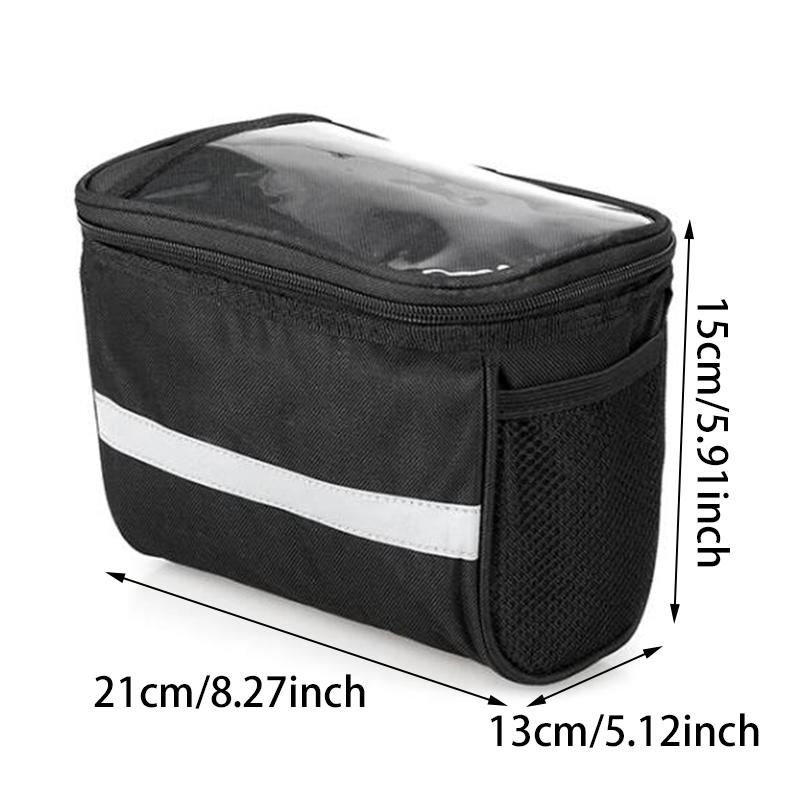 Bicycle Front Handlebar Bag Bike Frame Pannier Organizer Pouch MTB Phone Bags Multifunction Portable Shoulder Bag