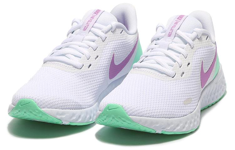 Nike Revolution 5 'White Green Glow Violet' Женские BQ3207-111