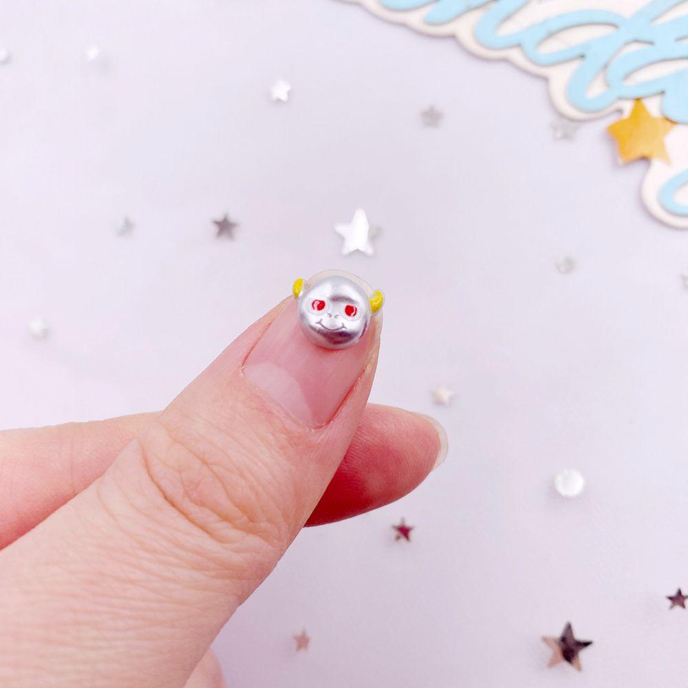 50pcs Colorful Mini Painted Cartoon Monkey Rabbit Nail Art Flat Back Rhinestone Figurines Scrapbook DIY Decor Crafts Accessories