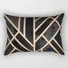 Pillowcase Geometric Printed Polyester Rectangle Cushion Pillow Cover for Home