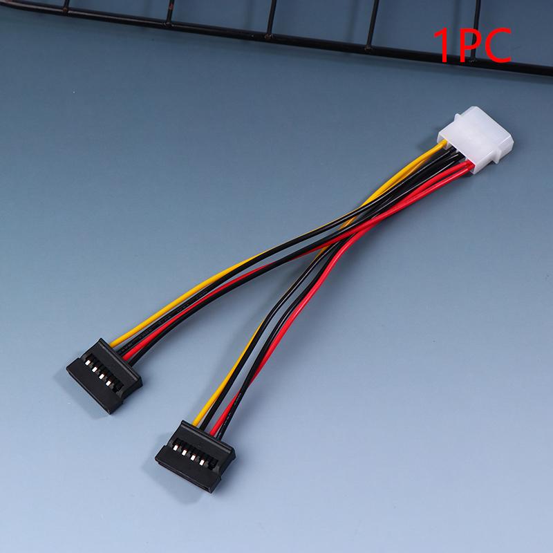 IDE Molex 4-контактный к 2 x SATA Кабель питания Serial ATA Y-разветвитель Двойной удлинитель для жесткого диска Адаптер Разъем