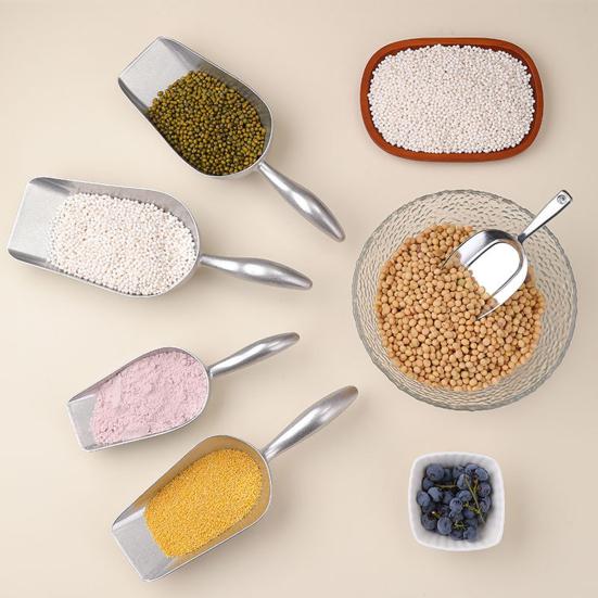 Совок для льда для морозильника Металлическая ложка для еды Совок для льда для кухни, бара, вечеринки, свадьбы, сверхпрочный совок для муки, домашних животных, собак, корма, кухонные гаджеты