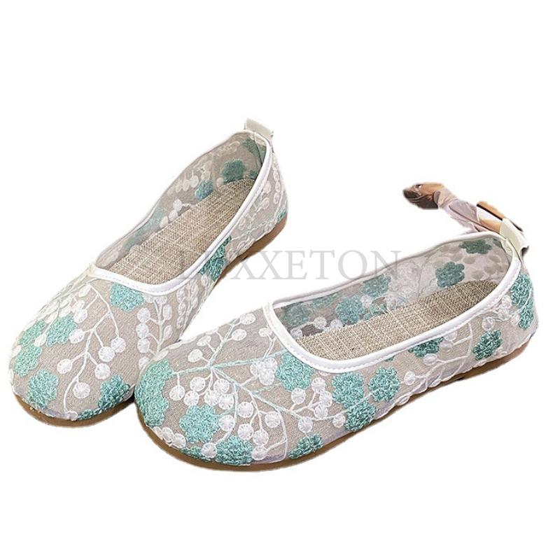 Mesh Ballet Flats Women Square Toe Daily Loafers Breathable Flats Driving Shoes Sneakers Boat Shoes Woman Flats