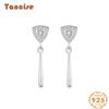 Tancise 925 Sterling Silver Zircon Earrings Drop Earrings For Women Wedding Party Gifts