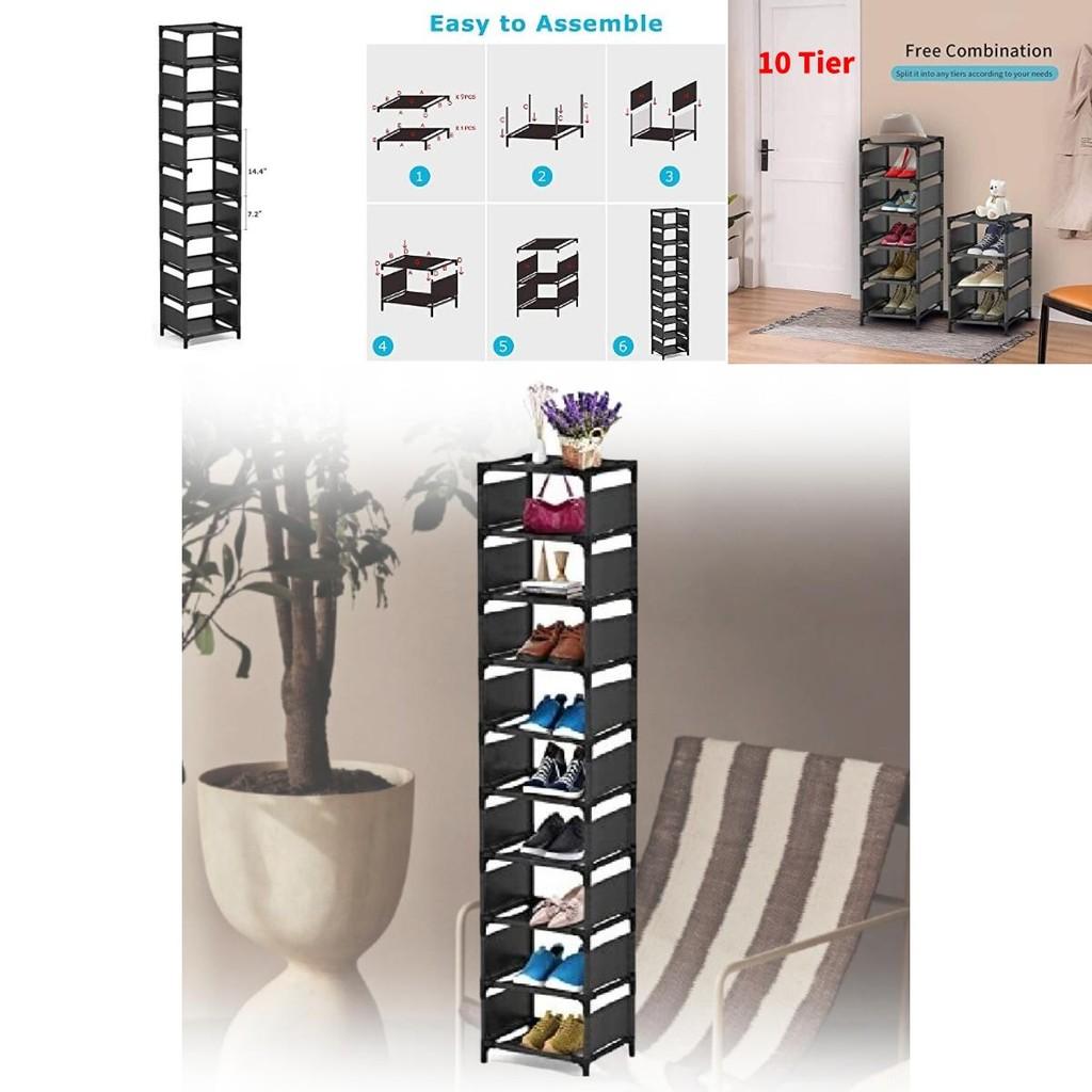 Versatile 33x28x160cm Lightweight Shoe Storage Rack Ideal For Bedroom And Balcony