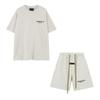 FEAR OF GOD ESSENTIALS Худи с флокированным логотипом Мужское Женское Свободная Флисовая Толстовка Повседневная Уличная Одежда