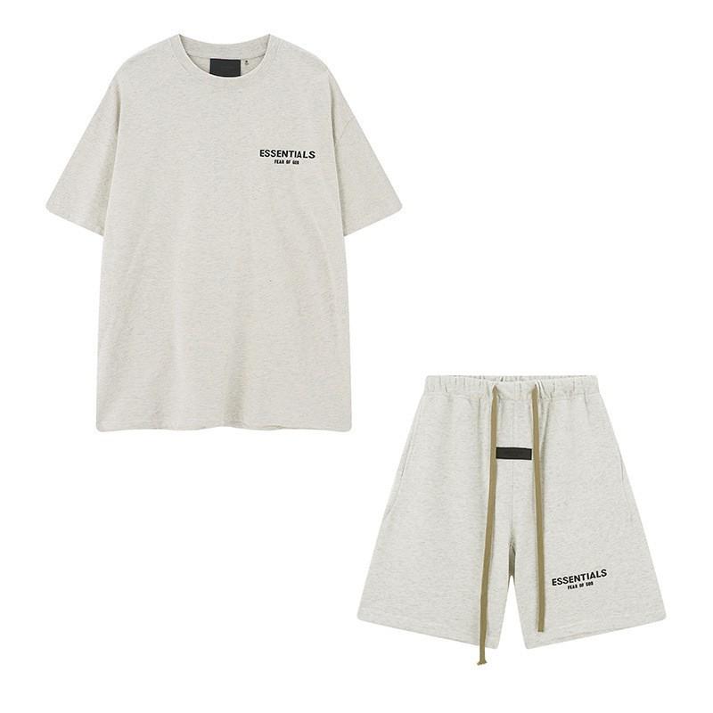 FEAR OF GOD ESSENTIALS Худи с флокированным логотипом Мужское Женское Свободная Флисовая Толстовка Повседневная Уличная Одежда