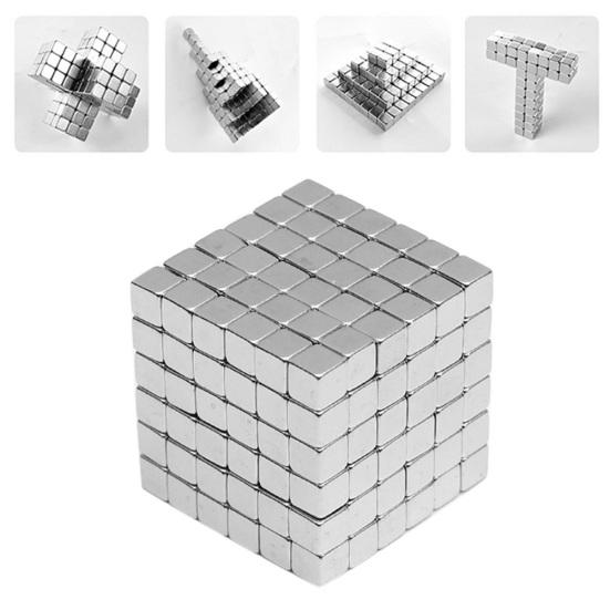 125Pcs Powerful Rare Earth Neodymium Square Magnets Block Cube Educational Toy