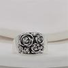 Ring Retro Ring Ornament Classic Women's Ring Jewelry Vintage Ring Alloy Flower
