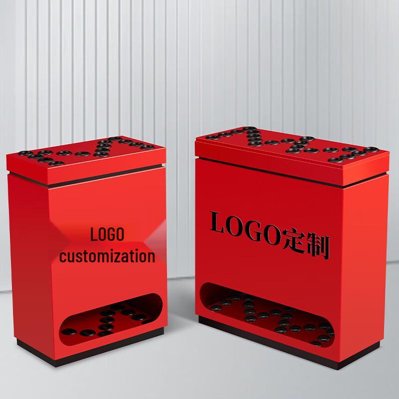 12-Hole Floor-Standing Metal Billiard Cue Rack