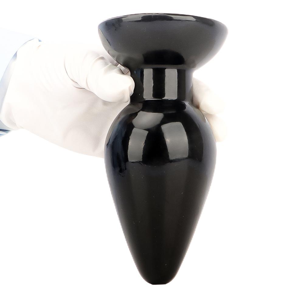 Большая анальная пробка Секс-игрушки Анальные дилдо Черный пенис ПВХ Реалистичный член Фистинг Пеггинг