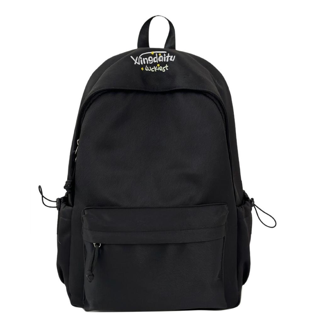 Школьный рюкзак с надписью, простой рюкзак в стиле Мори, повседневный, универсальный, для поездок на работу, для студента колледжа, школьный рюкзак большой вместимости, однотонный рюкзак