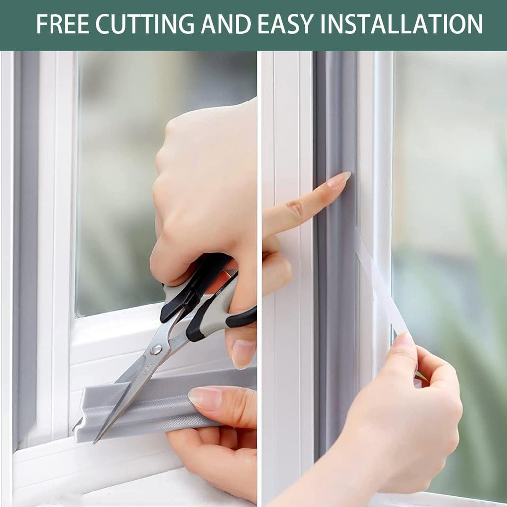 Уплотнительные ленты Ветрозащитные Звукоизоляционные Уплотнительные ленты для окон для раздвижных окон Заполнитель щелей Самоклеящиеся Обрезаемые Оконные аксессуары