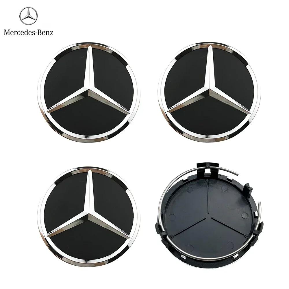 Для Mercedes Benz 75MM Стайлинг автомобиля Колпачки на центральные отверстия дисков Замена для Mercedes Benz W211 W203 W204 W210 W124 AMG W202