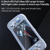 Ручная ретро игровая консоль 4,3 дюйма, расширяемая память 64 ГБ/128 ГБ, легкая, портативная, 3000 мАч, предустановленные классические игры