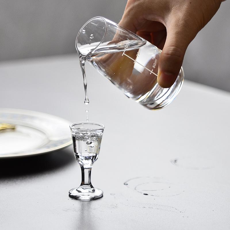 Стеклянные винные бокалы со шкалой, современный простой бытовой стеклянный разделитель вина, рюмки, барные наборы, бокалы для отеля Moutai, сгущенное вино