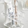 Clear Open 4-hole Toothbrush and Toothpaste Holder AZUDA_BG0720018