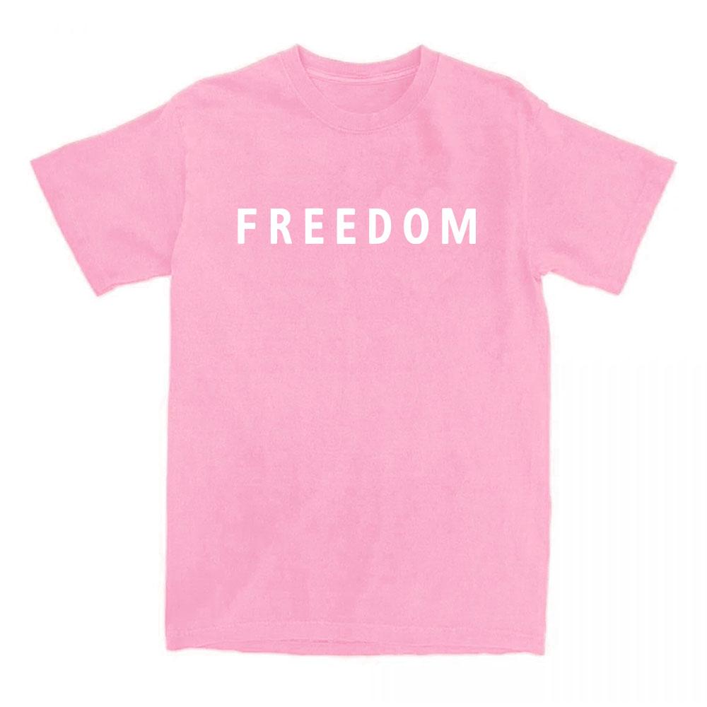 Freedom Charlie Kirk T-shirt Cotton Loose Casual Female/Male Tshirts Unisex Streetwear America American Fashion Women T Shirts