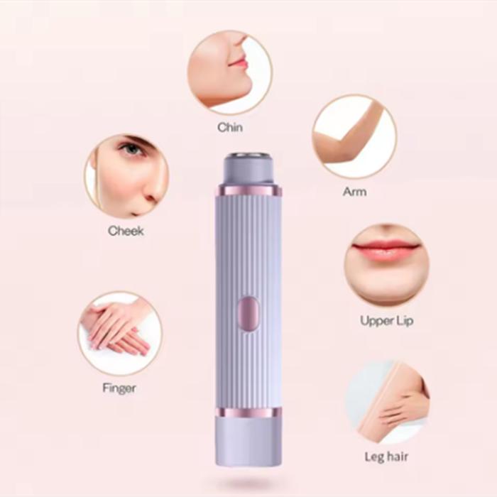 Бритва для тела для женщин Водонепроницаемая бритва для удаления волос Перезаряжаемый триммер для лобковых волос 2 в 1 для лобковых ног и волос на теле