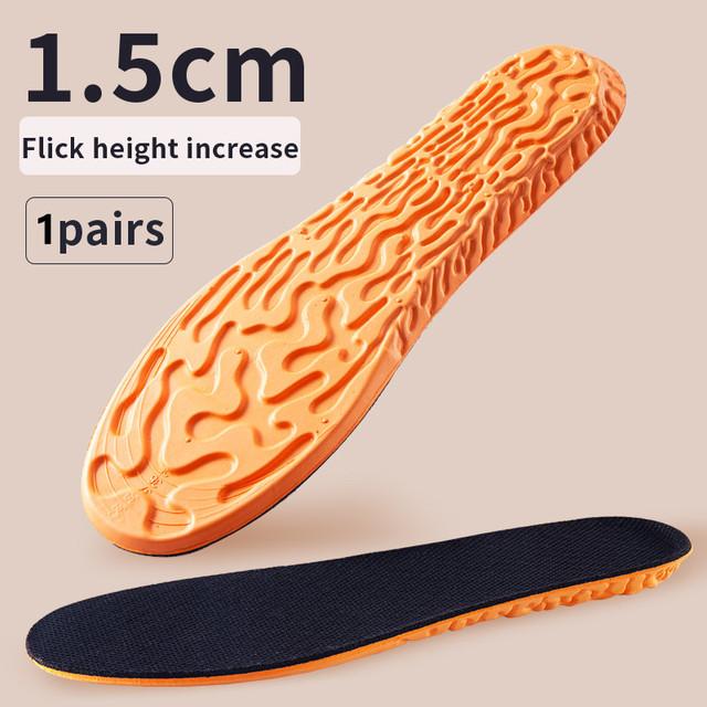 1.5-3.5cm Orthopedic Height Increase Insoles for Women Men Invisiable Boost 1.5-3.5cm Memory Foam Shoes Pad Breathable Feet Care Insole