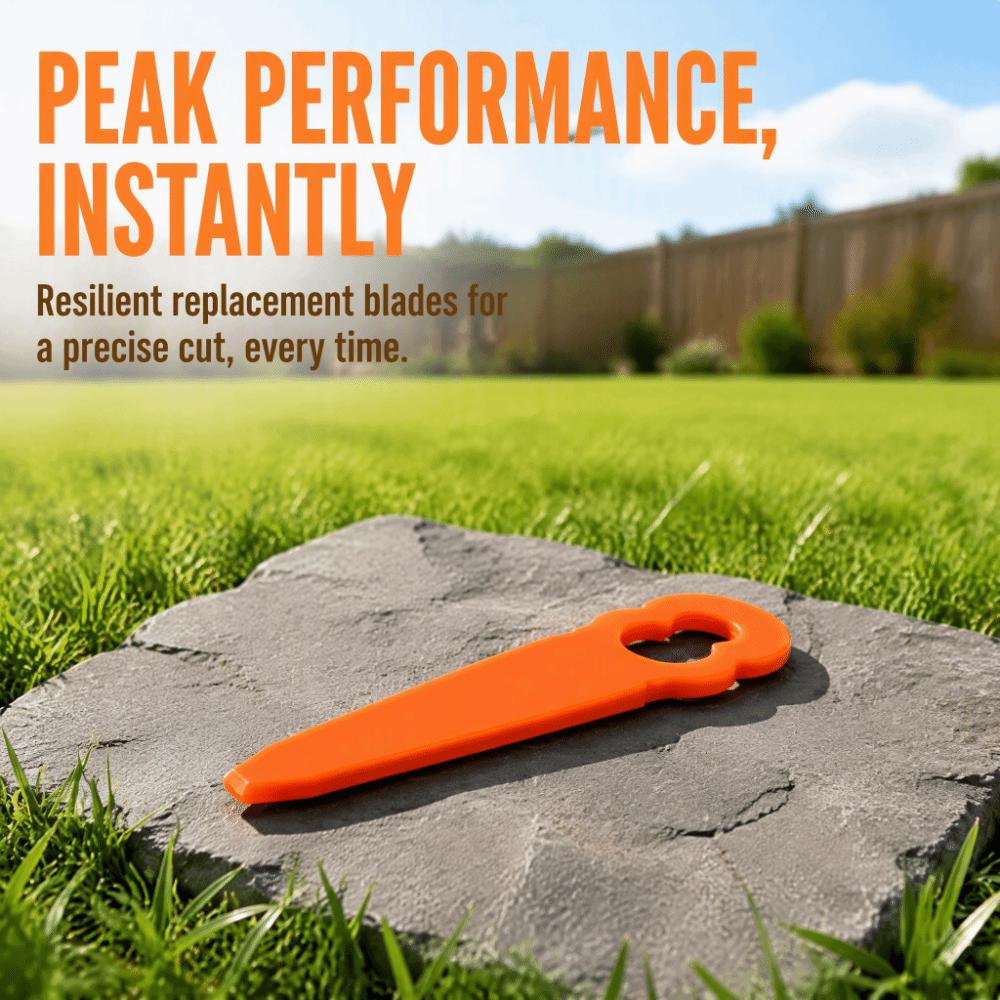 24 Pcs Replacement Part Trimmer Blades Nylon Trimmer Head Replacement Blades Garden Lawn Trimming