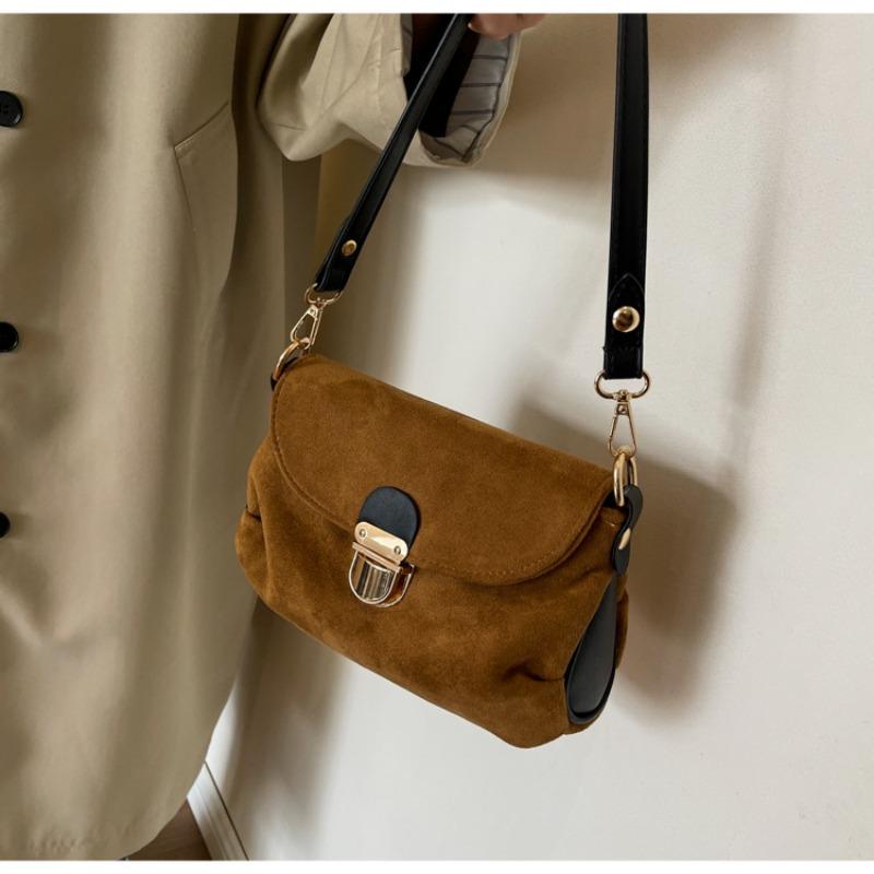 Advanced Commuting Trend Underarm Bag Small Autumn and Winter Bag Women's 2023 New Cross Body Small Bag Suede Shoulder Bag