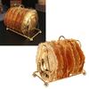 7PCS Gold Metal Coasters Set Iron Coasters with Holder Coasters Table Coasters Set  For Coffee Table