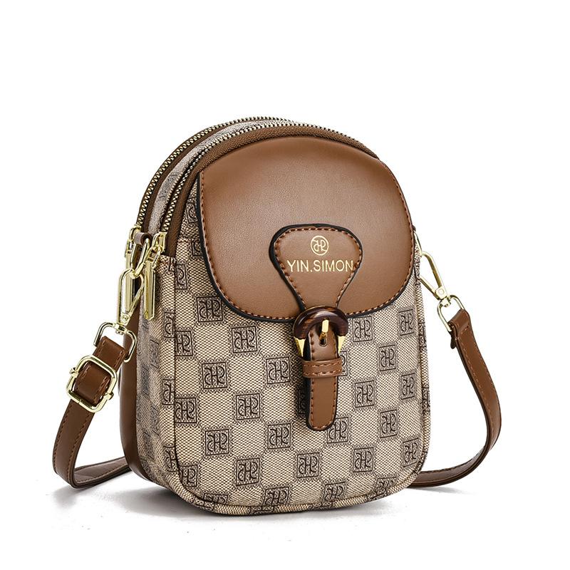 Bag Women's Mini Mobile Phone Bag Women's Bag 2025 New Fashion Messenger Bag Soft Leather Versatile Shoulder Bag Women's Bag Trend