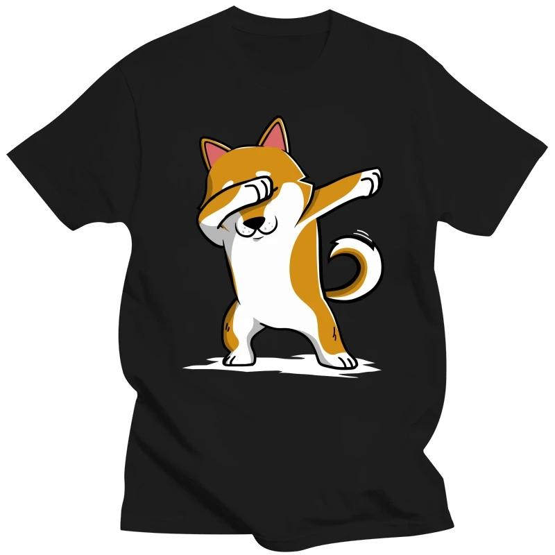 Dab Shiba Inu Dog Cartoon Graphic T-Shirt